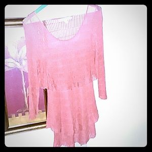 Madison Hill Orange Tiered Sweater